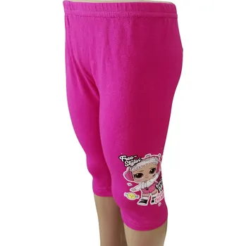 Dívčí legíny Exity KFT Dívčí legíny 3/4 L.O.L. růžové Barva: Růžová tmavá, Velikost: 104
