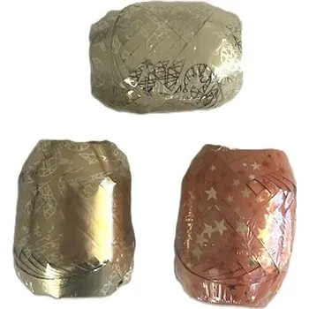 Stuha Stuha vázací 10mm x 10m s potiskem, klubíčko, mix barev