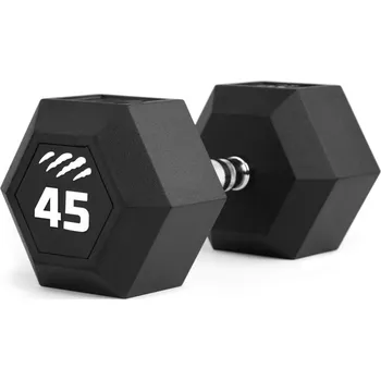 Tiguar Jednoruční činka gumová HEX 45 kg Tiguar (cena za 1 ks)