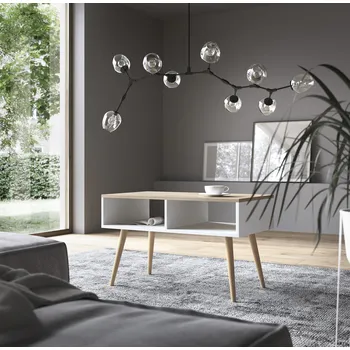 Konferenční stolek ADRK Konferenční stolek SANA WS 90, bílá/dub sonoma