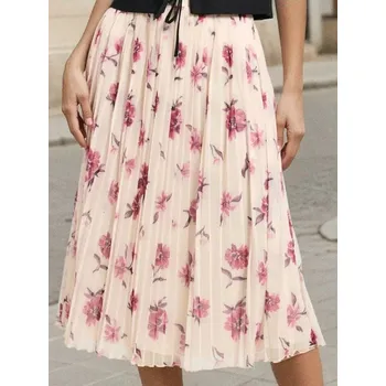 Dámská sukně Sinsay - Plisovaná květovaná midi sukně - vícebarevná - 133FJ-MLC - 133FJ-MLC-M