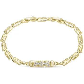 Náramek PARIS 2957 pozlacený náramek se zirkony