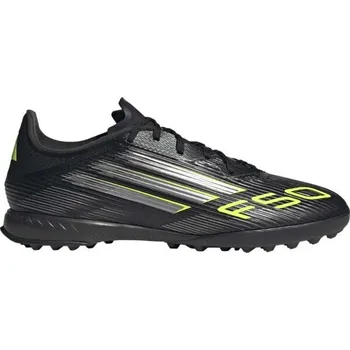 Kopačky Pánské turfy adidas F50 LEAGUE TF 9.5 Černá, Stříbrná, Žlutá
