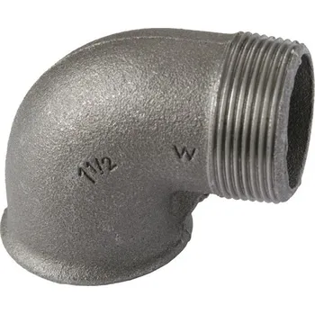 Vodovodní potrubí Koleno 90° černé Atusa Nr.92 FM 2˝ vnitřní/vnější závit