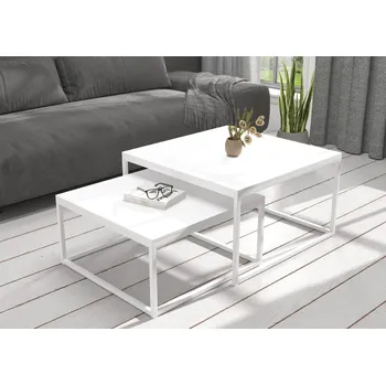 Konferenční stolek ADRK Konferenční stolek KAMA 2in1 W-W 75, bílá