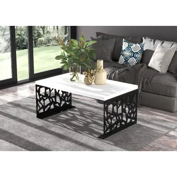 Konferenční stolek ADRK Konferenční stolek SEMARA B-W 100, bílá/černá