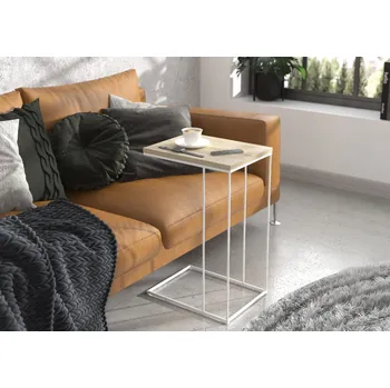 Konferenční stolek ADRK Laptop stolek DRU W-S 30, dub sonoma/bílá