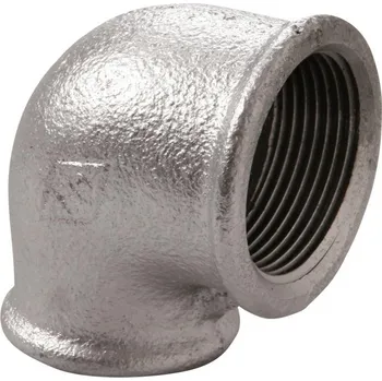 Vodovodní potrubí Koleno 90° redukované pozinkované Atusa Nr.90 FF 6/4˝ x 1˝ vnitřní/vnitřní závit