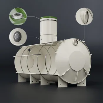 Sineko NAUTILUS 5 m³ EXTREME – extrémně odolná plastová samonosná jímka - žumpa