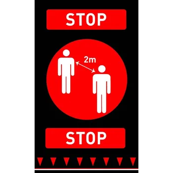 Zahradní stůl Hendi Rohož „Udržuj odstup”, 900xmm