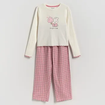 Reserved - Dvoudílná pyžamová souprava - pudrově růžová - 204GE-39X - 204GE-39X-U11