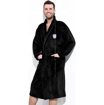 Pánský župan L&L župan pánský BORYS bez kapuce 3XL grafitová