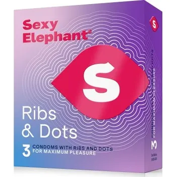 Kondom Sexy Elephant Kondomy s vroubky 3 ks