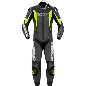 Moto kombinéza Jednodílná kombinéza SPORT WARRIOR PERFORATED PRO, SPIDI (černá/žlutá fluo/bílá) 52
