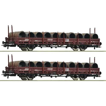 Modelová železnice Roco Sada 2 ks klanicových vozů Ks s nákladem ÖBB - 6600120