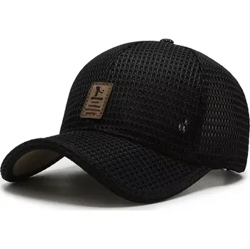 Kšiltovka Síťová lehká kšiltovka s kšiltem Ediko Černá