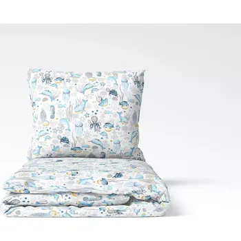 Povlečení Škodák Mořský svět 140 x 200, 70 x 90 cm zipový uzávěr