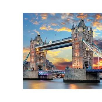 samolepka UV samolepka Londýn Tower Bridge 6x6 cm (UV samolepka s Městem , hrady, zámky a pod.)