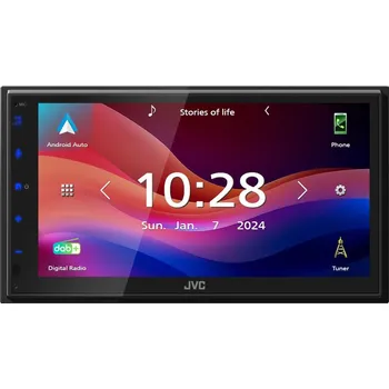 Radiopřijímač KW-M595DBT JVC 1DIN / 2DIN DAB+ / FM autorádio/6,8" displej/USB/AUX/Bluetooth/Apple CarPlay / Android Auto