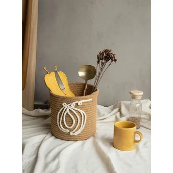 Úložný box Sinsay - Pletený úložný koš - béžová - 502GM-08X - 502GM-08X-ONE