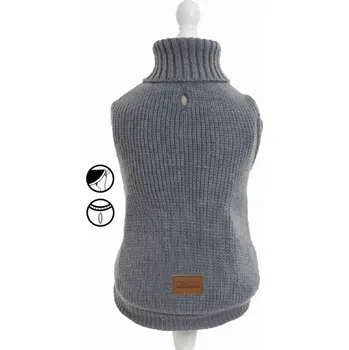 Obleček pro psa Croci Svetr Moscow šedý - Různé velikosti 20-55cm Velikost: 55cm