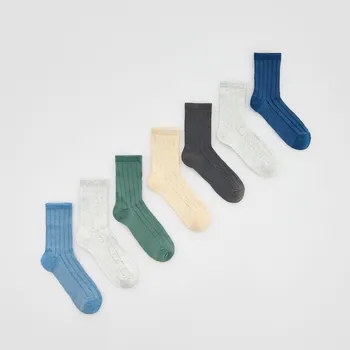 Dětská móda Reserved - Sada 7&nbsp;párů ponožek - modrá - 618GC-55X - 618GC-55X-K37