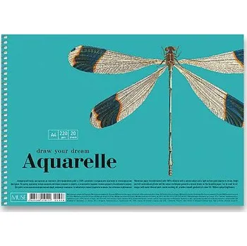 Blok Spirálový náčrtník Shkolyaryk Muse Aquarelle A4 - 20 listů