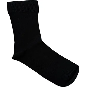 Dětské ponožky s lycrou černé s krajkou, Velikost: 17 - 18 (25 - 27), Barva: Černá