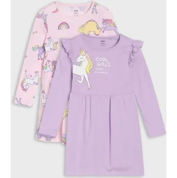 Dívčí spodní prádlo Sinsay - Sada 2 šatů - vícebarevná - WK034-MLC - WK034-MLC-140