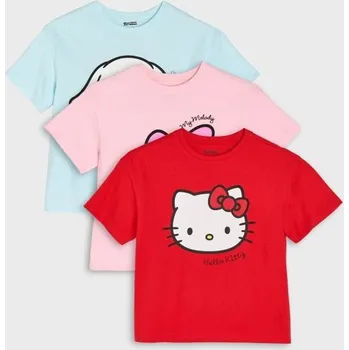 Dívčí tričko Sinsay - Bavlněné tričko Hello Kitty - vícebarevná - 536GP-MLC - 536GP-MLC-104