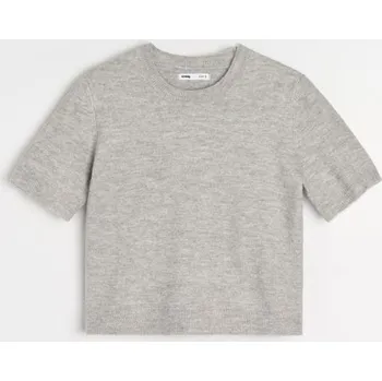 Dámské oblečení Sinsay - Svetrová halenka s příměsí vlny - šedá - 367EU-09J - 367EU-09J-XL