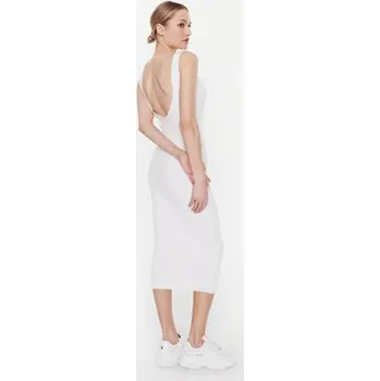 Dámské šaty MMC Studio Úpletové šaty Light Skin Écru Slim Fit OS