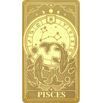 Zlatá mince Znamení zvěrokruhu - Ryby Proof