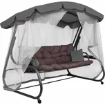 Zahradní houpačka 4-místná SPRINGOS DIANA GS0032, hnědá