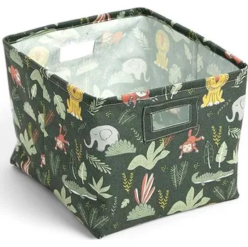 Úložný box LA FACTORY Obdélníkový koš na hračky THE KING OF THE JUNGLE 38 × 34 × 30 cm