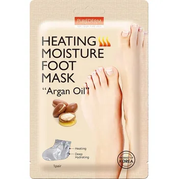 Kosmetika na nohy Purederm - Heating Moisture Foot Mask Argan Oil Masky na nohy unisex