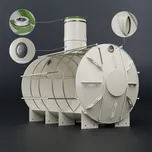 Sineko NAUTILUS 9 m³ EXTREME – extrémně odolná plastová samonosná jímka - žumpa