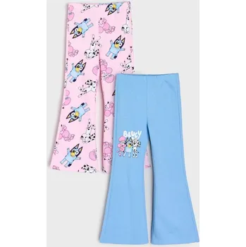 Dívčí oblečení Sinsay - Kalhoty flare Bluey 2 pack - vícebarevná - 873CI-MLC - 873CI-MLC-140