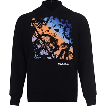 Cyklistická bunda HOLOKOLO mikina - FREESTYLE - černá/vícebarevná L