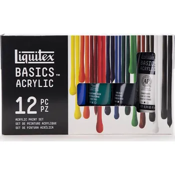 Vodová barva Akrylové barvy Liquitex 22 ml - sada 12 ks