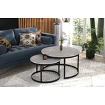 ADRK Konferenční stolek OKIN 2in1 B-BE 75, beton/černá