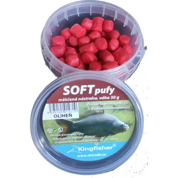 Kingfisher měkčené peletky Soft Pufy 30g Velikost nástrahy: Oliheň