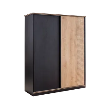 Dětská skříň Čilek Studentská skříň s posuvnými dveřmi Black