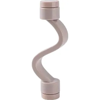 Silikonový zámek na dvířka pračky 10 x 2 cm Magnetická samolepka Bezpečnostní blokace Dětská pojistka Proti samovolnému zavření hnědá