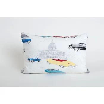 Dekorativní polštářek Dekorační polštářek 55x35 cm duté vlákno - auta ve městě