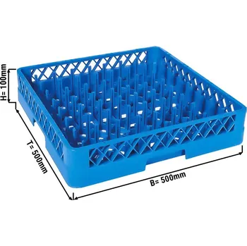 Příslušenství pro myčku G.Gastro (6 Kusů) Koš na talíře - 500 x 500 mm - modrý