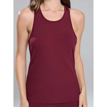 Dámské tričko Sinsay - Nátělník - burgundy - 694EU-83X - 694EU-83X-XXS