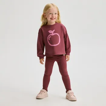 Reserved - Žebrované legíny - tmavě hnědá - 849FF-89X - 849FF-89X-116