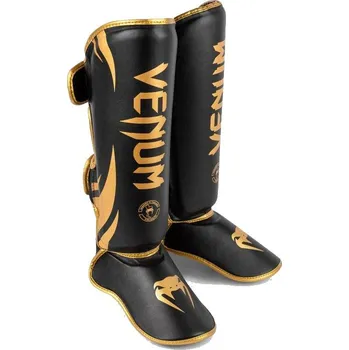 Chránič holeně pro bojový sport Venum Challenger Standup Shin Guards - Black/Gold Velikost: M