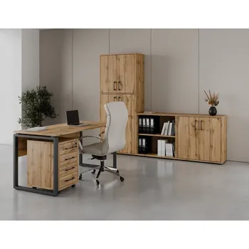 Kancelářská sestava Kancelářská sestava NEJBY GIANNI PREMIUM 2, dub wotan + vyzvednutí ZDARMA